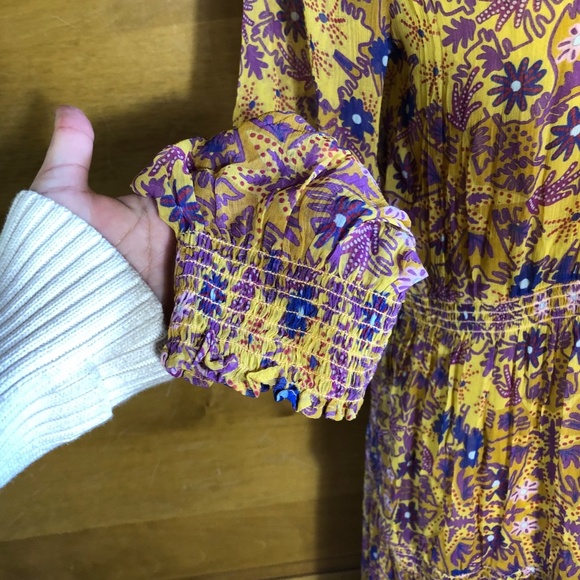 NWT Anthropologie The Marais Chiffon maxi dress in size MP - Picture 5 of 13